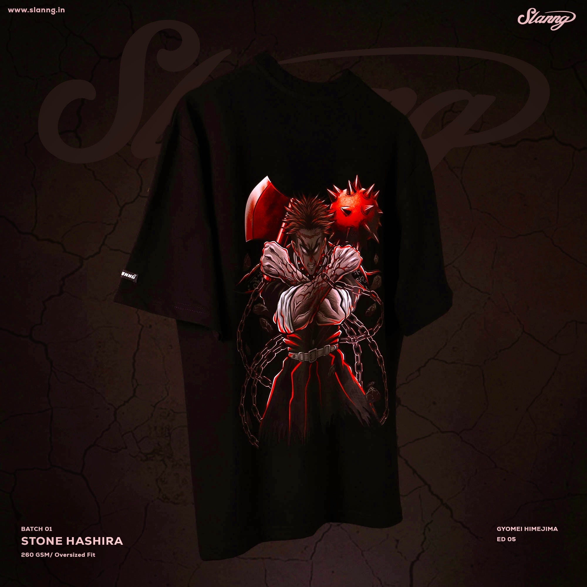 Stone Hashira Oversized Tshirt